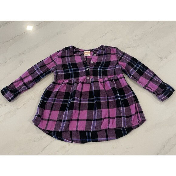 Jumping Beans Other - Jumping Beans Girls Long Sleeve Flannel Shirt, 3T